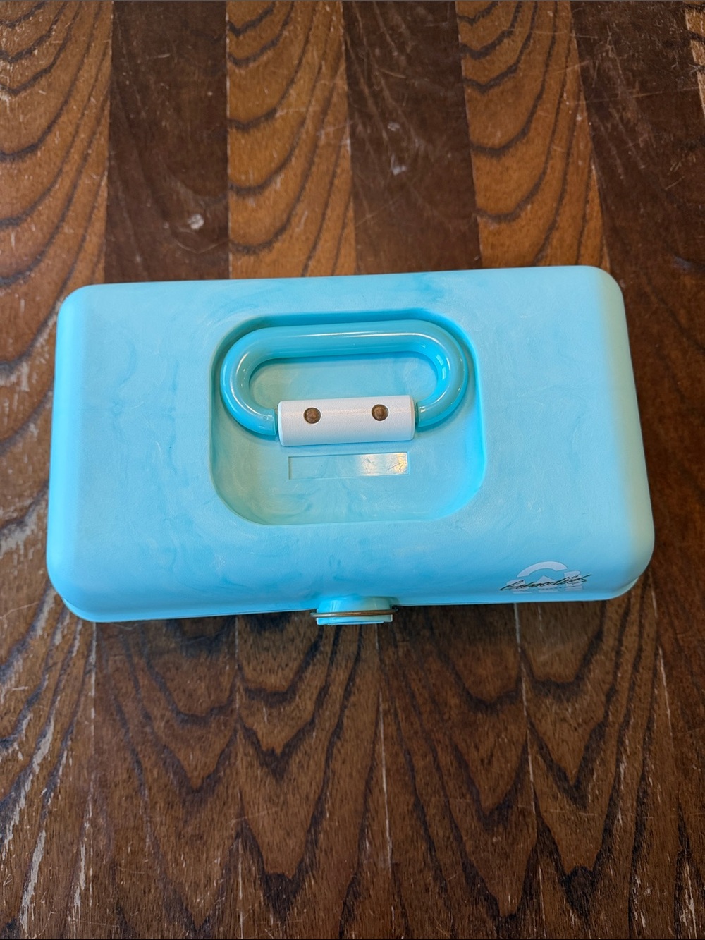 80s Caboodles Light Blue Makeup Organizer Case- Limited addition and unused.